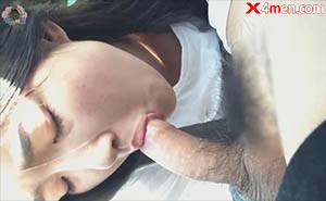 คลิ๊ปโป๊ ให้น้องอมในรถ